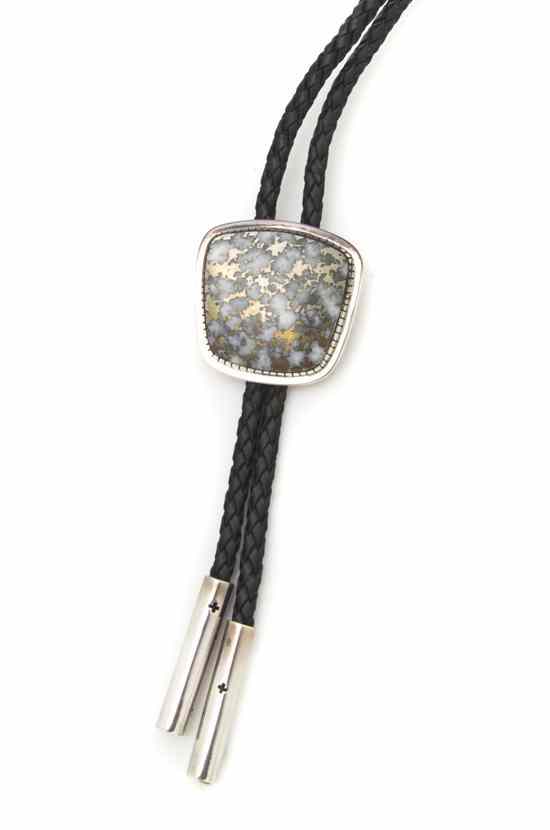 Appraisal: A Santo Domingo Sterling Silver Bolo Tie Gail Bird and