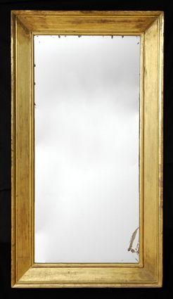 Appraisal: LATE FEDERAL GILTWOOD RECTANGULAR PIER MIRROR ft x in