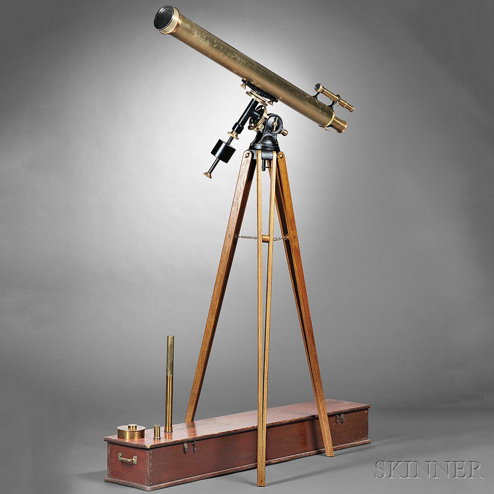 Appraisal: Alvan Clark Sons -inch F Refractor Telescope Cambridgeport Massachusetts th