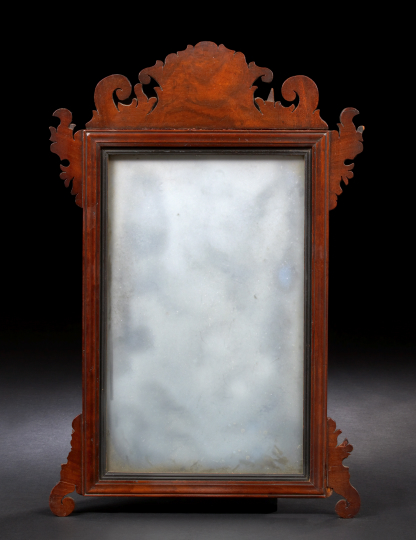 Appraisal: George II Mahogany Looking Glass first quarter th century of