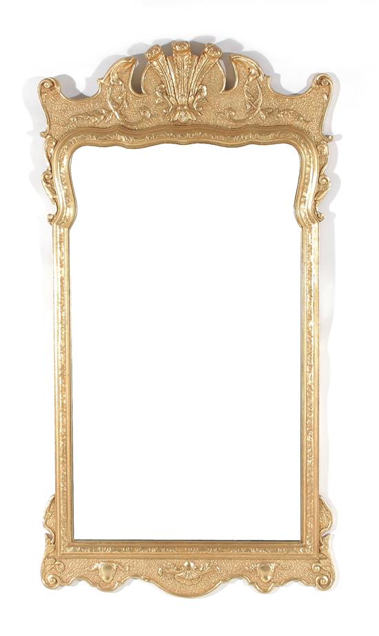 Appraisal: Queen Anne style gilt-decorated mirror H W Provenance South Carolina