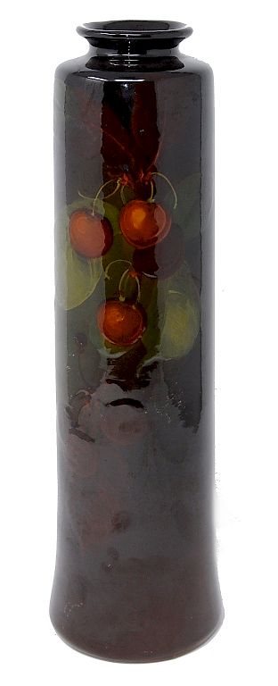 Appraisal: Weller Louwelsa Vase With Cherries Weller Louwelsa Vase in high