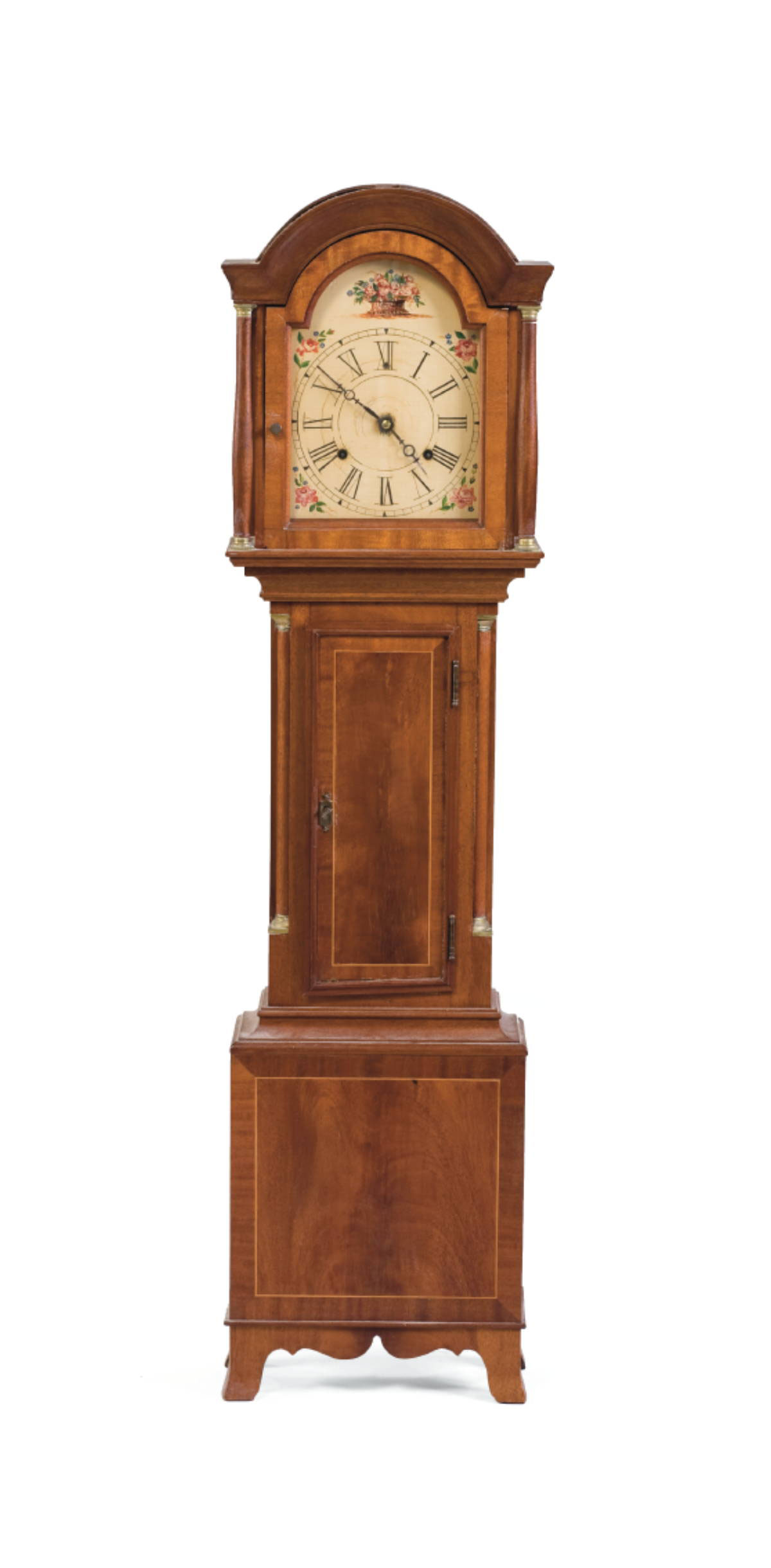 Appraisal: NANTUCKET FEDERAL STYLE INLAID MAHOGANY DWARF CASE CLOCK ALETHA MACY