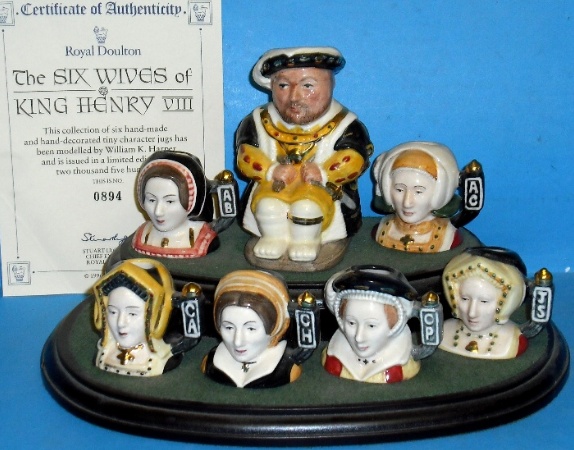 Appraisal: Set Off Royal Doulton tiny Character jugs from the Six