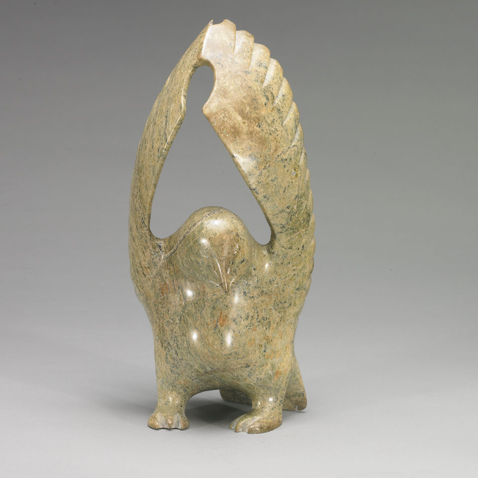 Appraisal: PAVINAQ PETAULASSIE - E - Cape Dorset BIRD WITH UPSWEPT