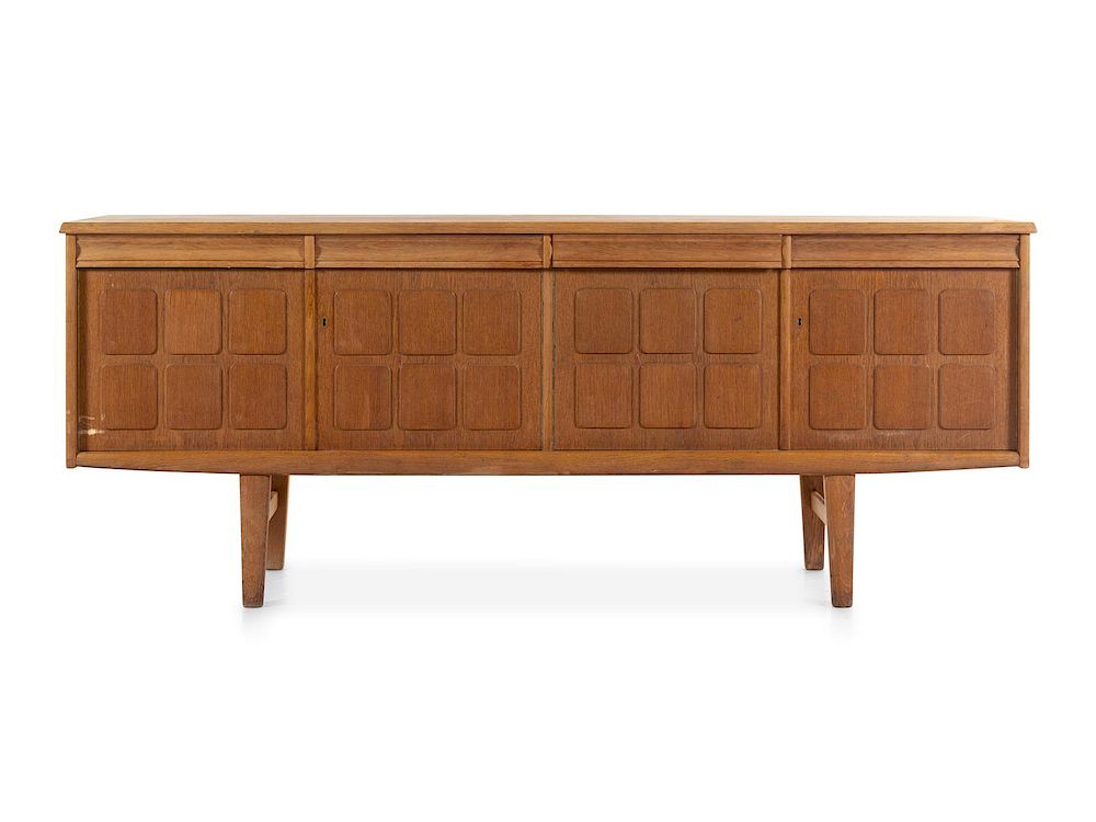 Appraisal: Danish Mid th Century Cabinetmaker's Credenza Danish Mid th Century