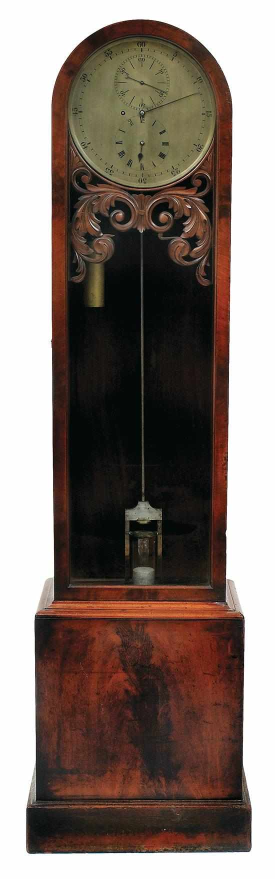 Appraisal: A late Victorian mahogany cased regulator long case clock with