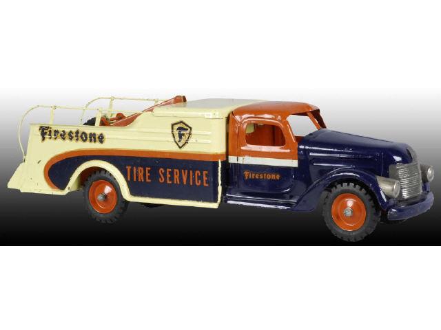 Appraisal: Pressed Steel Buddy L Firestone Tire Service Toy Description Truck