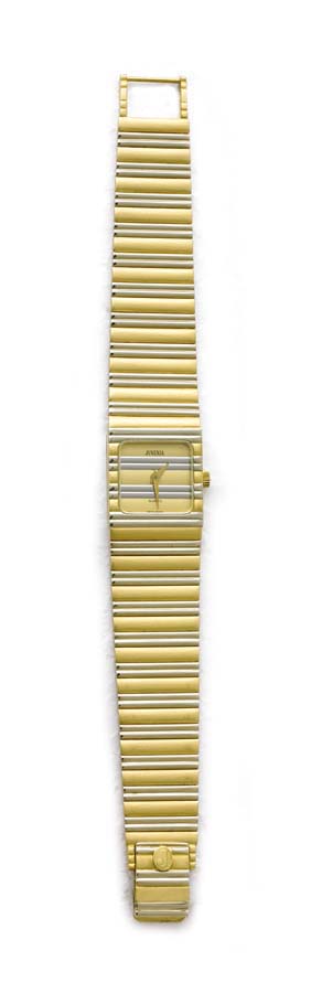 Appraisal: JUVENIA K GOLD WRISTWATCH Juvenia quartz K white and yellow