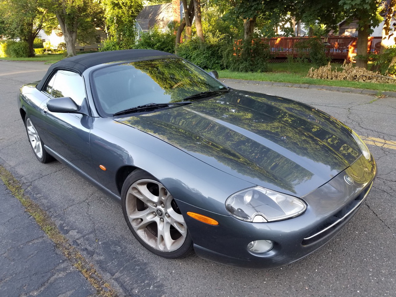 Appraisal: JAGUAR XK door convertible metallic charcoal grey with black leather