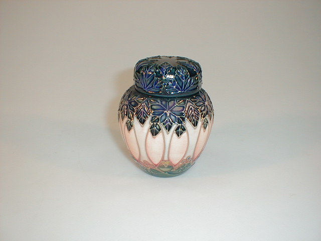 Appraisal: A miniature Moorcroft ginger jar and cover modern