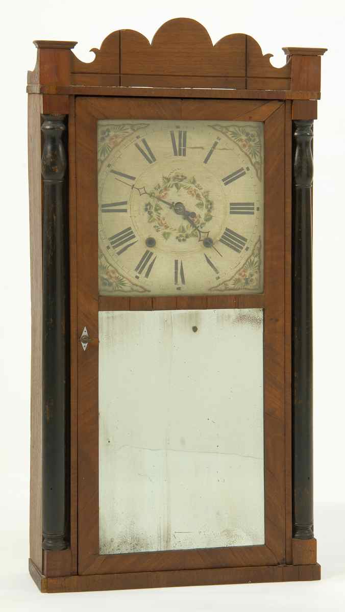 Appraisal: CONNECTICUT SHELF CLOCK American th CenturyBy Elisha Hotchkiss Jr of