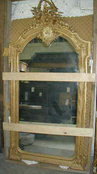 Appraisal: A Louis XVI Style Gilt Framed Overmantel Mirror circa having