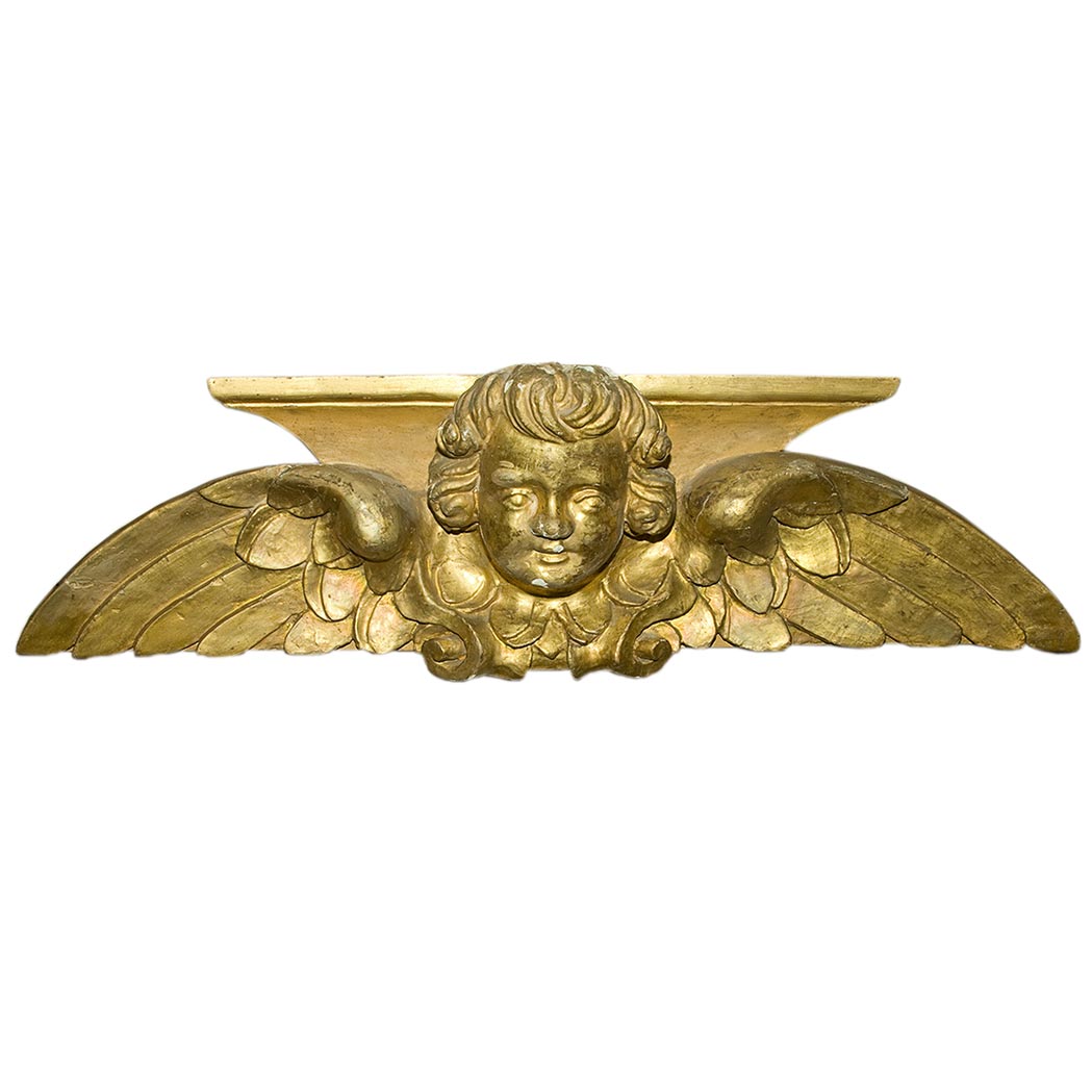 Appraisal: Italian Baroque Style Gilt Wood Architectural Element Carved as a