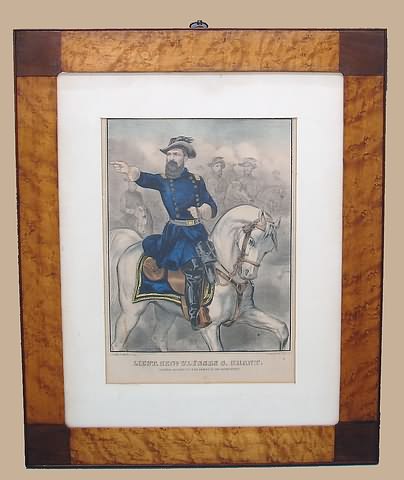 Appraisal: Print by Currier and Ives titled Lieut Genl Ulysses S