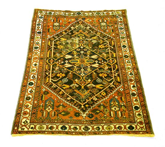 Appraisal: Antique Persian Bakhtiari oriental scatter rug ' '' x '