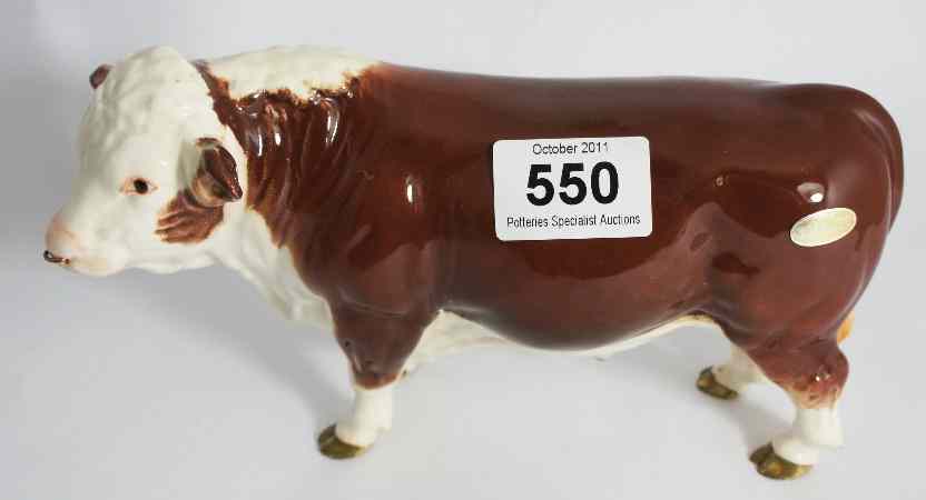 Appraisal: Beswick Model of a Polled Hereford Bull A