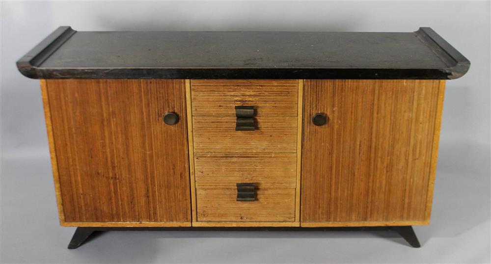 Appraisal: PAUL FRANKL FOR BROWN SALTMAN ASIAN INSPIRED CREDENZA unmarked the