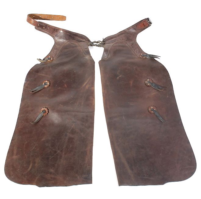 Appraisal: George Lawrence Western Leather Cowboy Chaps Available for purchase in