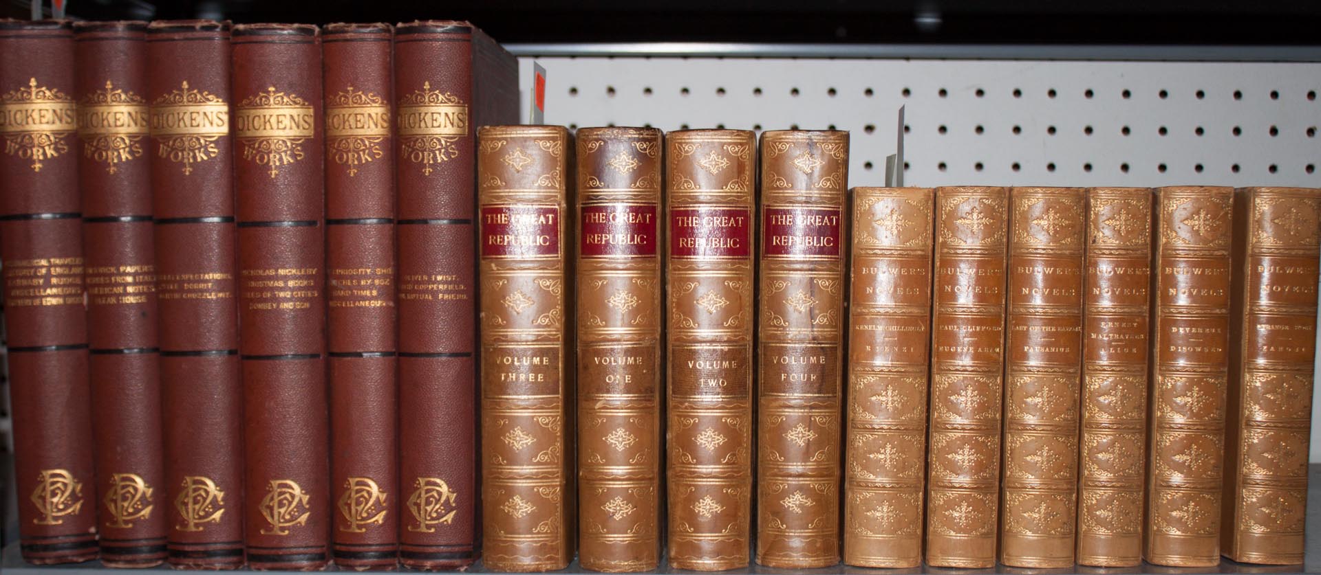 Appraisal: Literature Bindings Sixteen decorative volumes comprising The Great Republic set