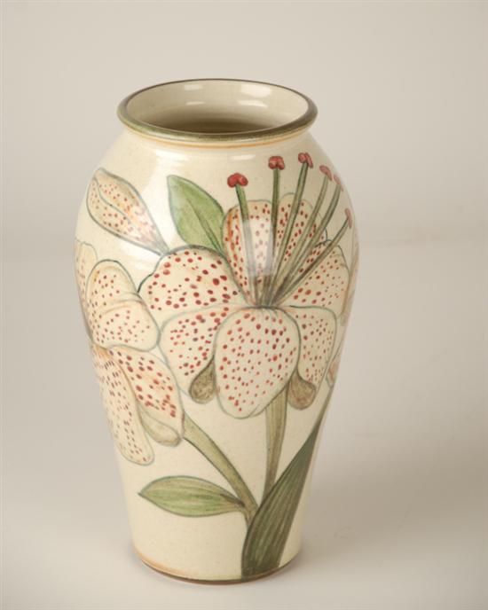 Appraisal: An Alvaro Suman Studio Pottery Vase having an underglaze design