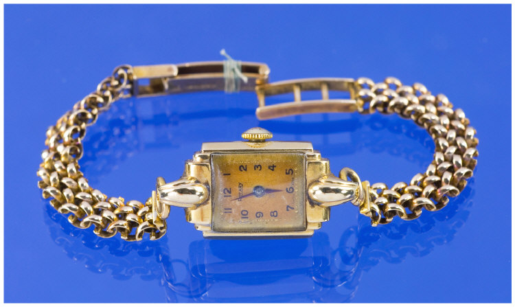 Appraisal: Ladies ct Gold Rotary Wristwatch Fancy Link Bracelet Spares Or