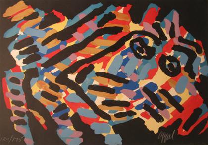 Appraisal: KAREL APPEL dutch - UNTITLED Signed and numbered in crayon