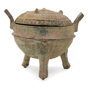 Appraisal: A Chinese Glazed Pottery Censer Height inches Property from the