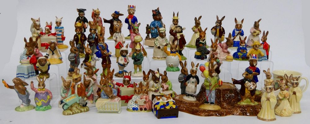 Appraisal: LOT OF BESWICK ROYAL DOULTON BUNNIKINS FIGURES A lot of