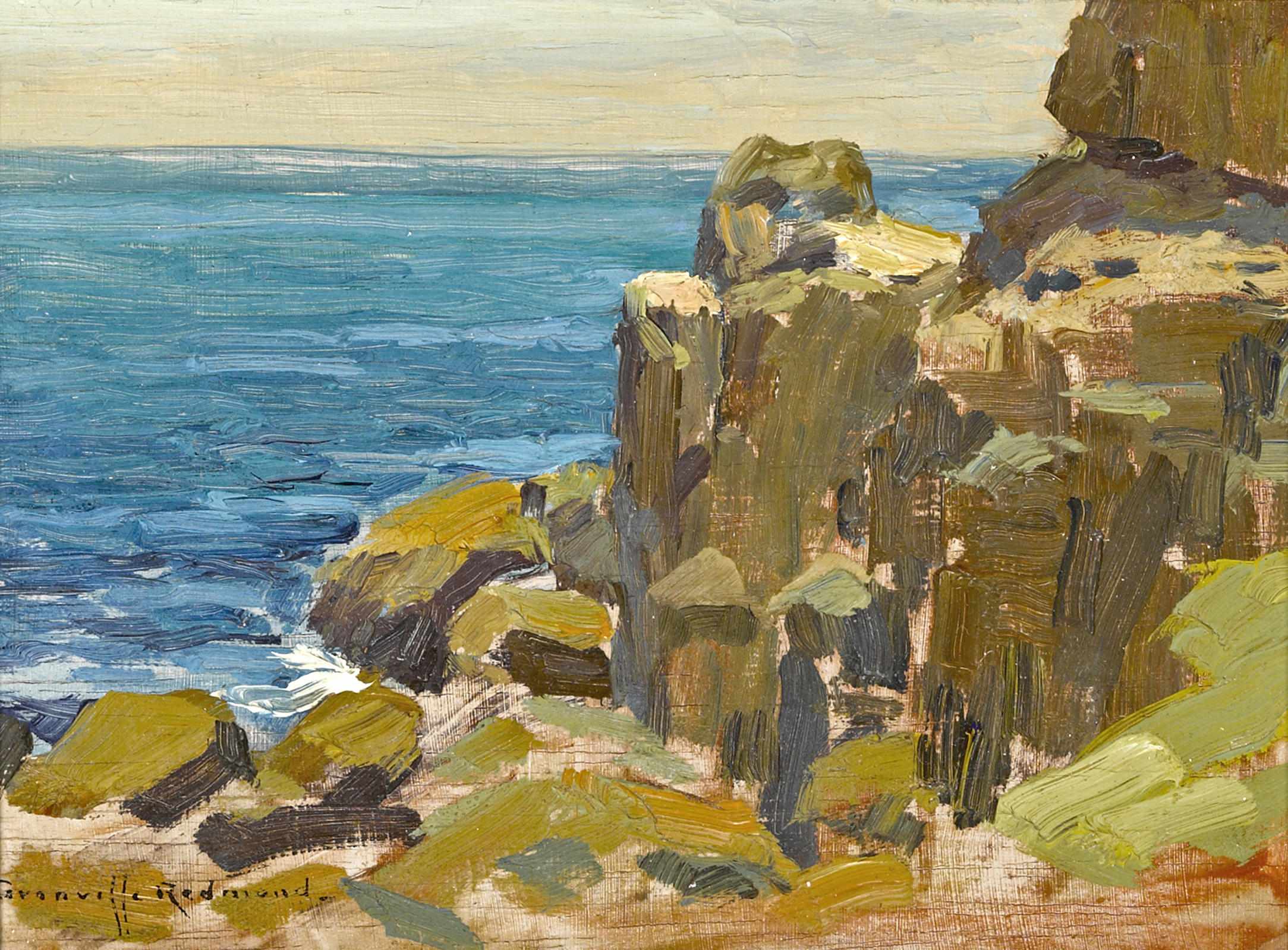 Appraisal: Granville Redmond American - Rocky Cliffs Catalina Island signed 'Granville