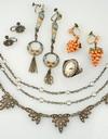 Appraisal: JEWELRY LOT - Assorted lot consists of three pair of