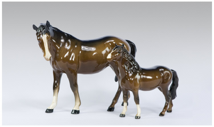 Appraisal: Beswick Animal Figures in total 'Mare' facing left model no