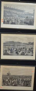 Appraisal: A COLLECTION OF FRAMED ENGRAVINGS INCLUDING THE BETTING RING AT