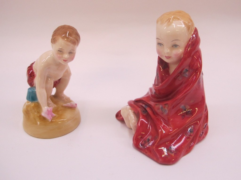 Appraisal: Two Royal Doulton figure Sea Shore HN and This Little