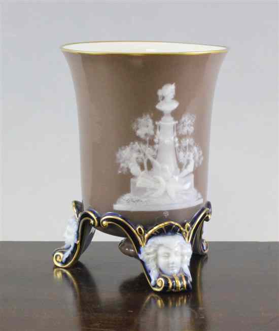 Appraisal: A pate-sur-pate vase possibly Limoges and by Camille Tharaud decorated