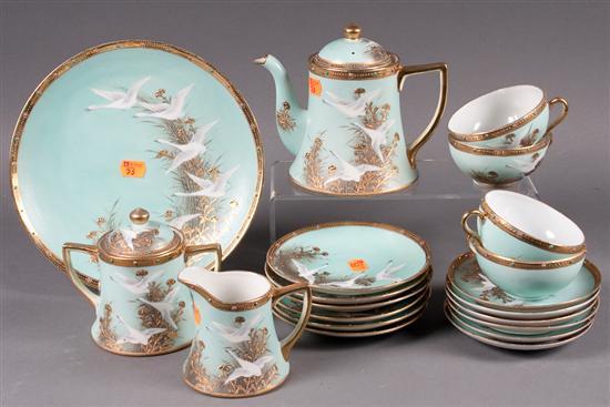 Appraisal: Nippon porcelain -piece tea and dessert set late th early