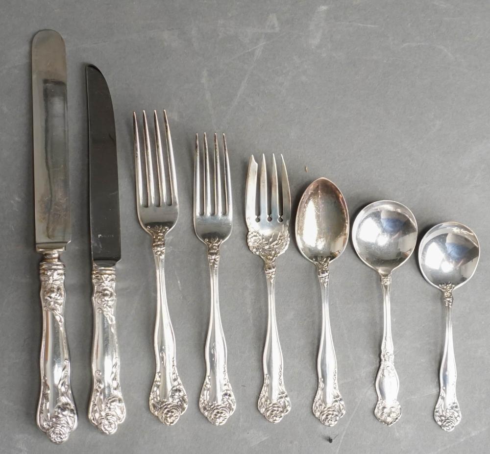 Appraisal: SIMPSON HALL MILLER CO STERLING SILVER -PIECE FLATWARE SERVICE WEIGHABLE