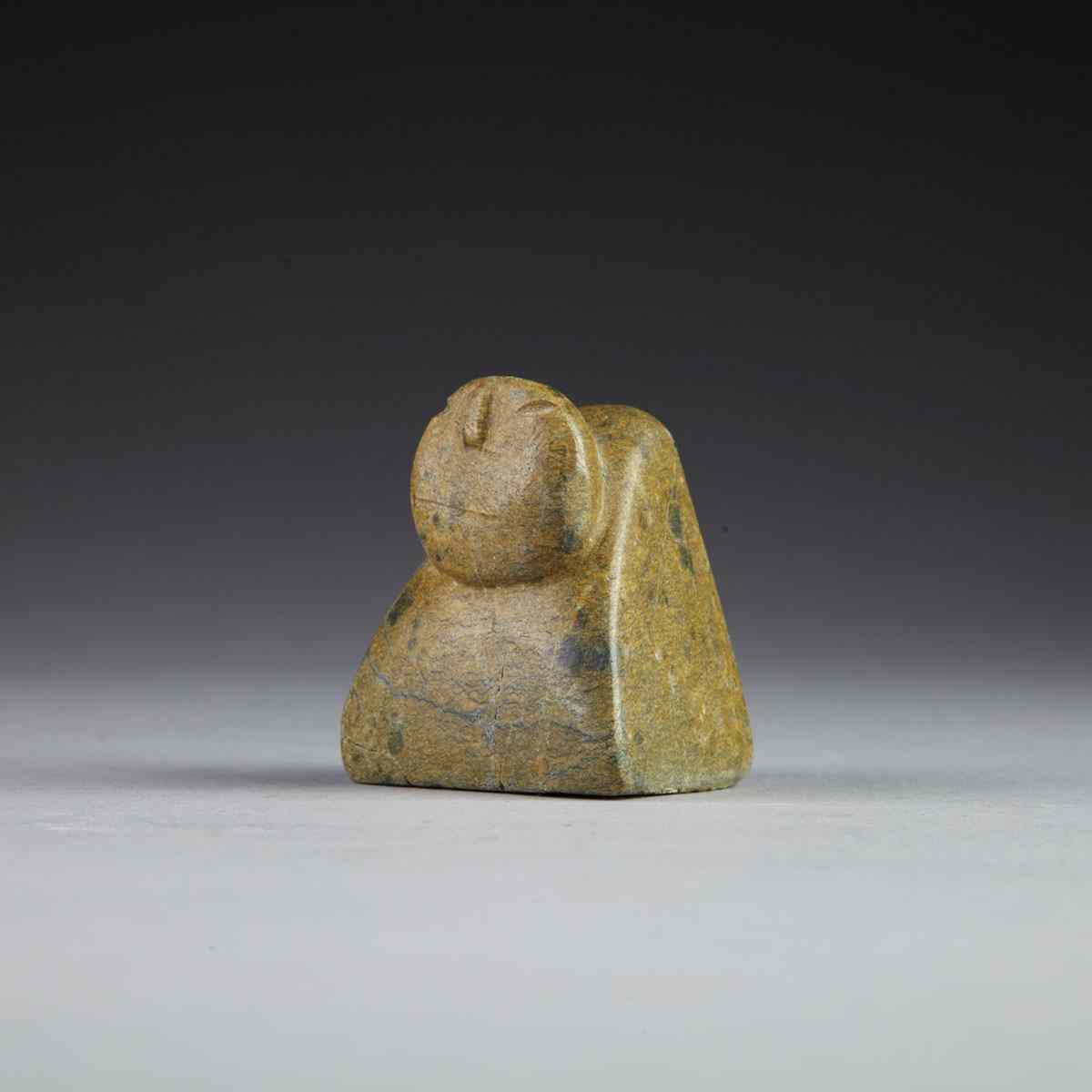 Appraisal: GEORGE ARLUK - E - Arviat FIGURE Medium stone height