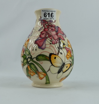 Appraisal: Moorcroft A Family Through Flowers Butterflys vase height cm