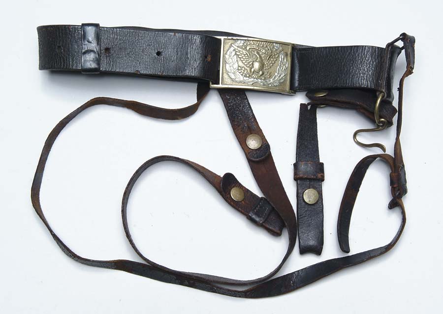 Appraisal: US CIVIL WAR MODEL SWORD BELT This is a nice