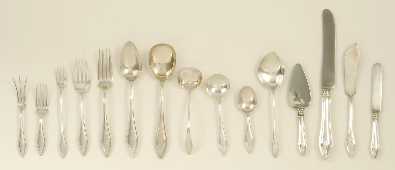 Appraisal: TOWLE STERLING SILVER PARTIAL FLATWARE SET In the Mary Chilton