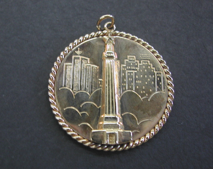 Appraisal: Lady's Fourteen-Karat Yellow Gold Charm of the San Jacinto Monument