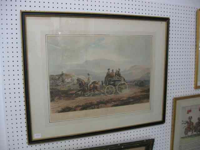 Appraisal: Coaching Engraving ''Going to the Moors'' C L Henderson painting