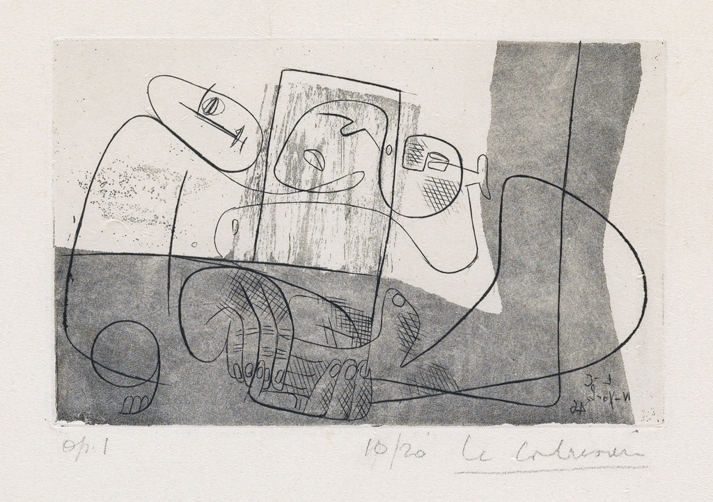 Appraisal: LE CORBUSIER New York Etching x mm x inches full