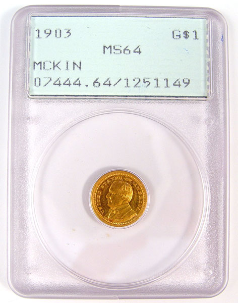 Appraisal: MCKINLEY GOLD PCGS MS Graded from PCGS MS Please see