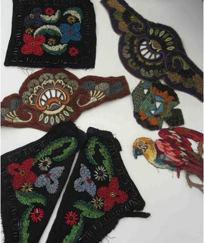 Appraisal: Quantity of assorted beaded appliques circa a f Provenance Peter