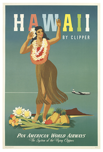 Appraisal: JOHN ATHERTON - HAWAII BY CLIPPER PAN AMERICAN WORLD AIRWAYS