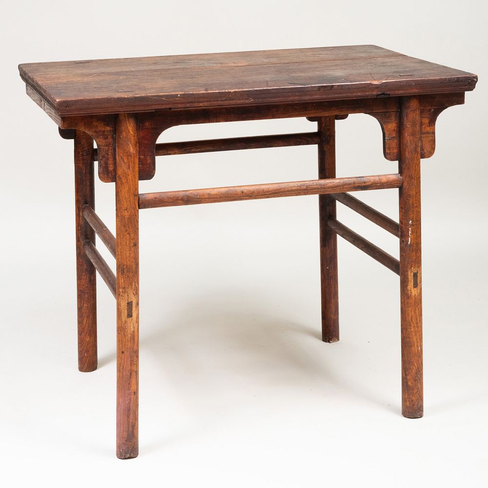 Appraisal: Chinese Elm Table x x in Property from a Distinguished