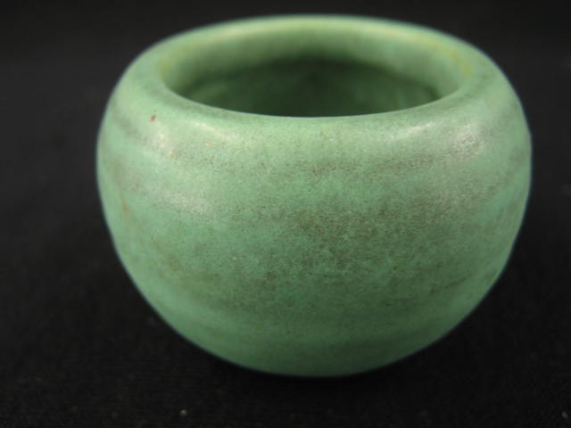 Appraisal: Teco Art Pottery Vase matte green glaze ribbed Arts Crafts