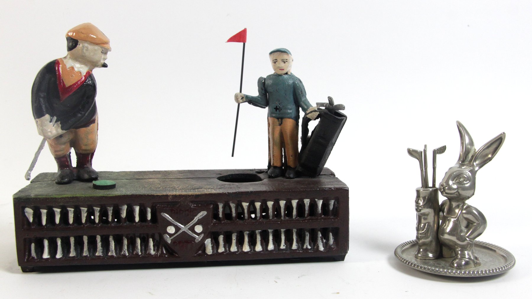 Appraisal: A spring loaded Birdie Putt money box and a Seba